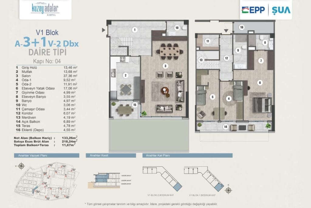 Kuzey Adalar Kartal Floor Plan