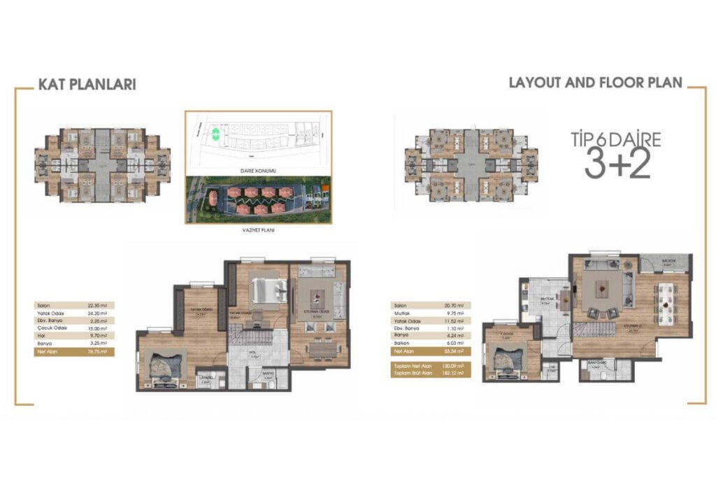 Kilic Vadi Bahcesehir Floor Plans