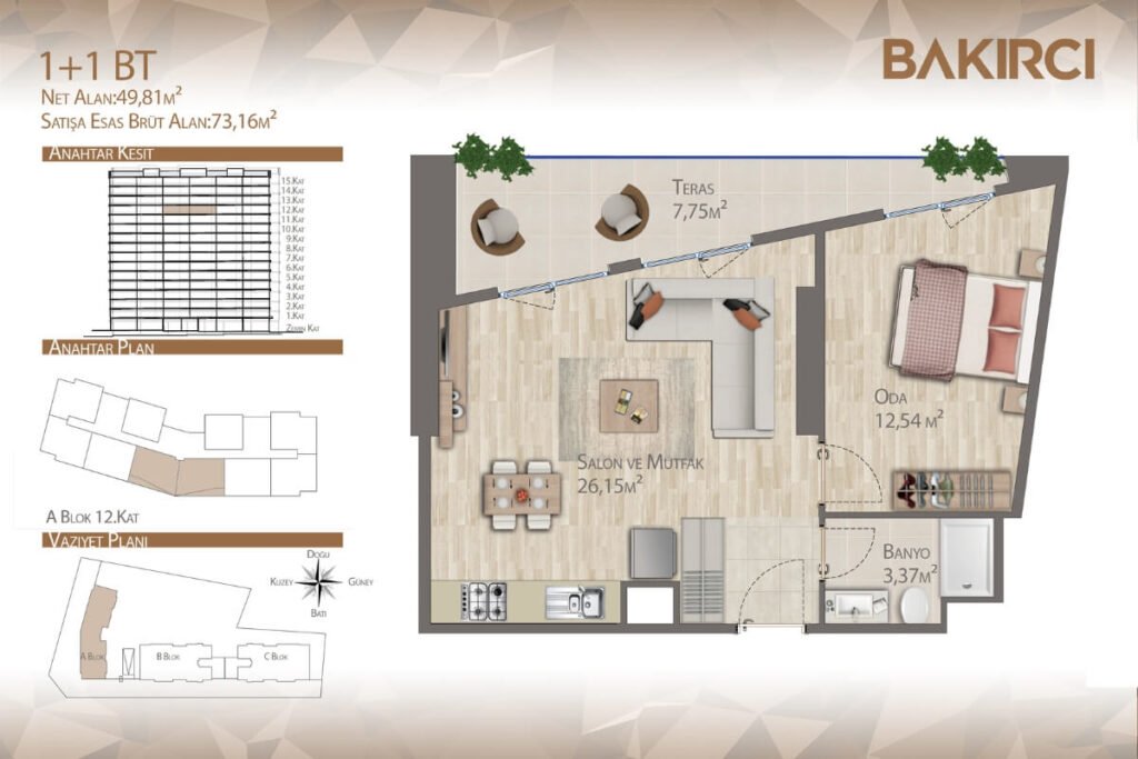 Bakirci Topkapi 3+1 11 Bakirci Topkapi
