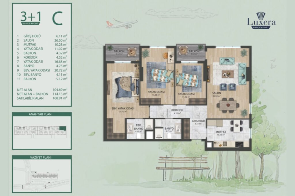Luxera Bahce Port Floor Plan