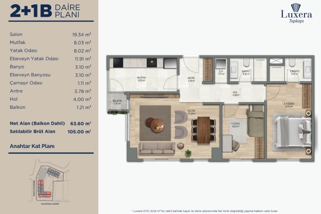 Luxera Topkapi Floor Plan
