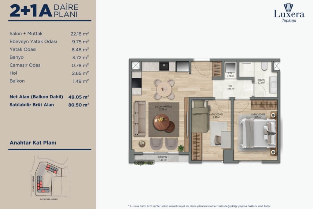 Luxera Topkapi Floor Plan