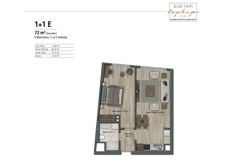 Sur Yapi Topkapi Floor Plan