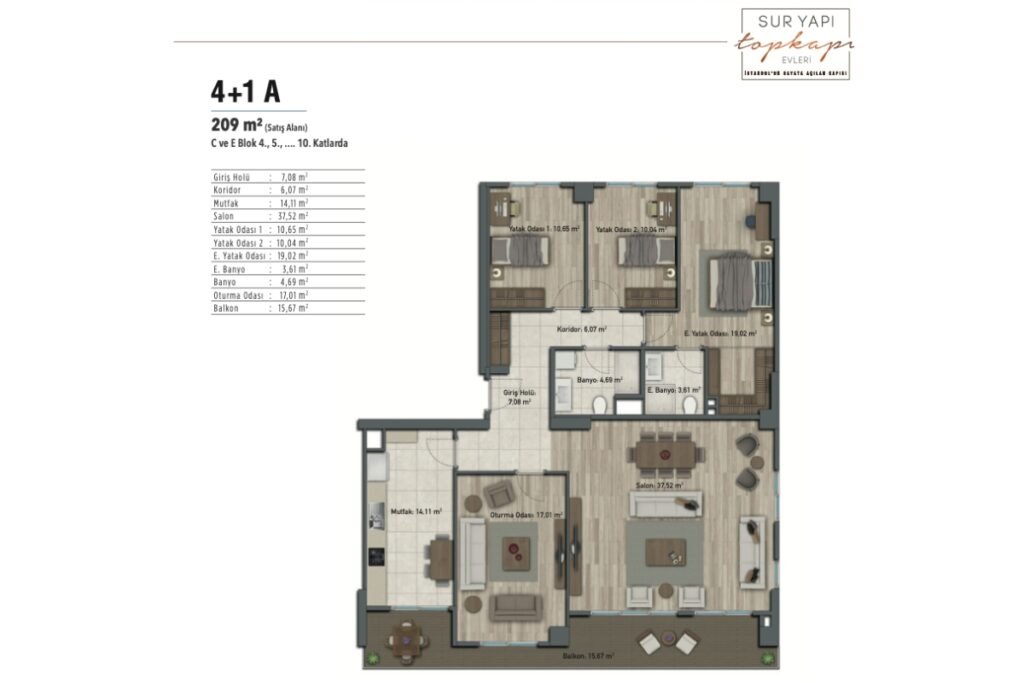 Sur Yapi Topkapi Floor Plan