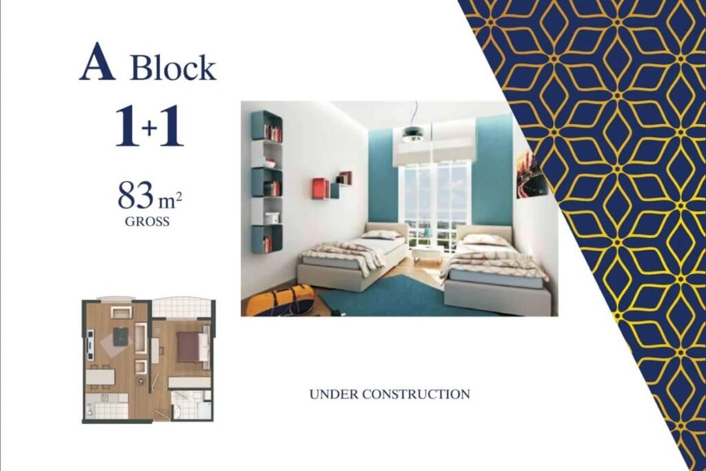 s towers esenyurt floor plan 1+1