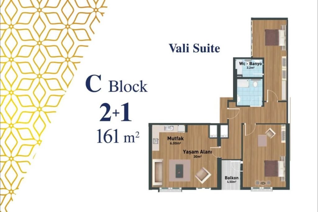 s towers esenyurt floor plan 2+1