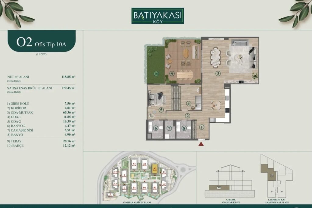 Batiyakasi Koy Floor Plan 2+1