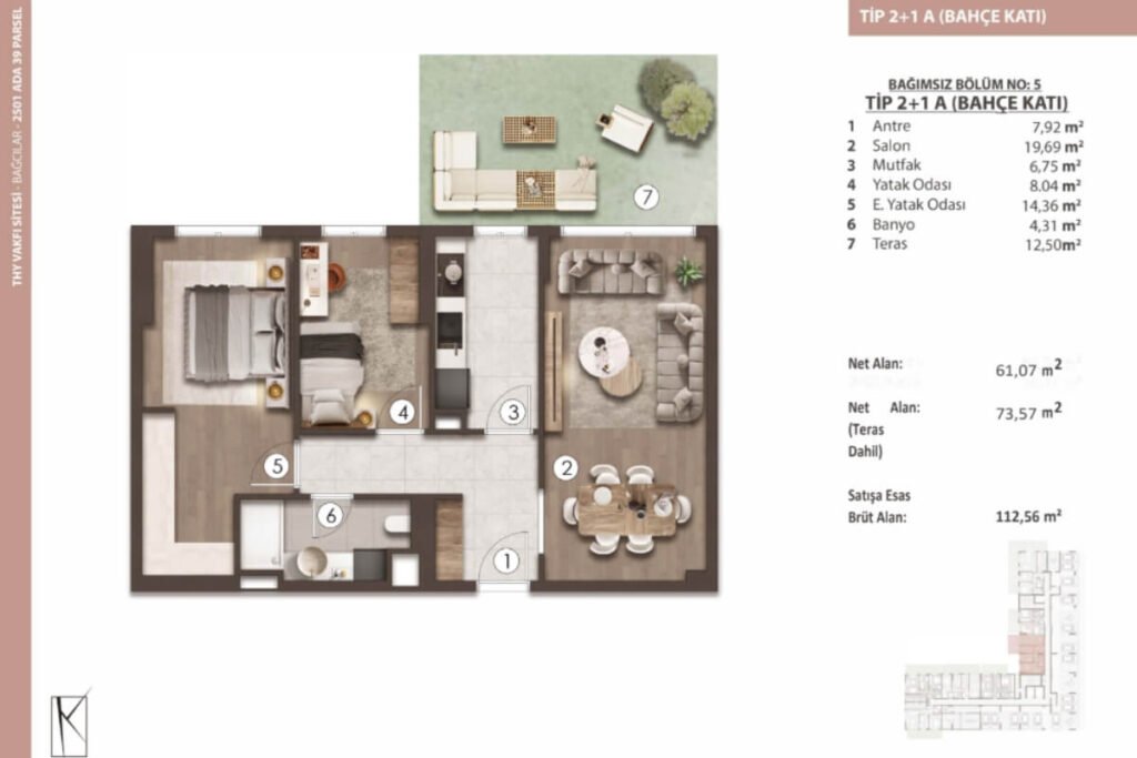 Basaksehir Evleri Intaya FLoor Plan