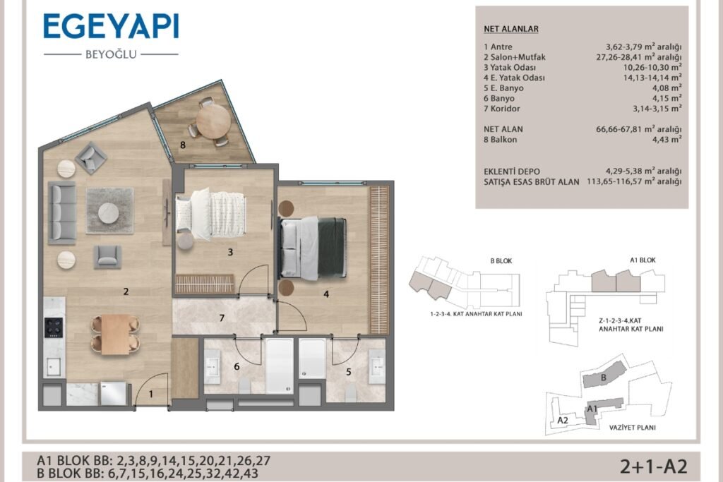 Ege Yapi Beyoglu Floor Plan